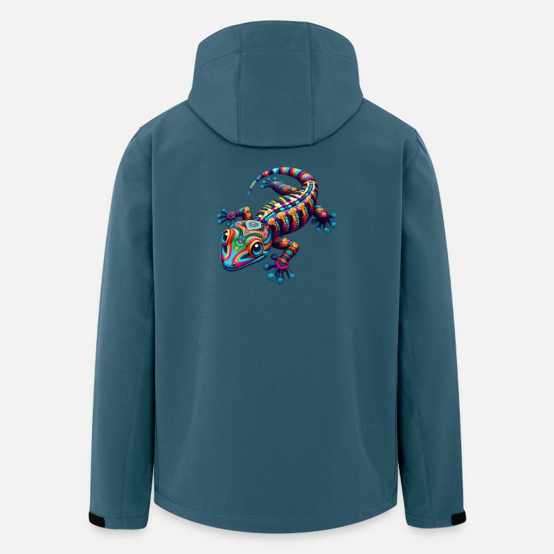 Gecko - Veste softshell homme en polyester recyclé Stanley/Stella - bleu pétrole foncé