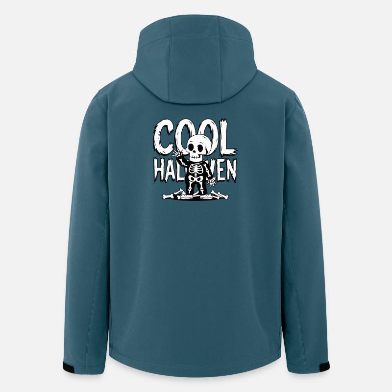 Cooles Halloween Skelett - Recycelte Männer Softshell-Jacke von Stanley/Stella - Dunkles Petrol