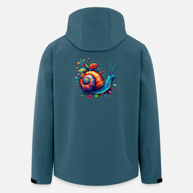 Schnecke - Recycelte Männer Softshell-Jacke von Stanley/Stella - Dunkles Petrol