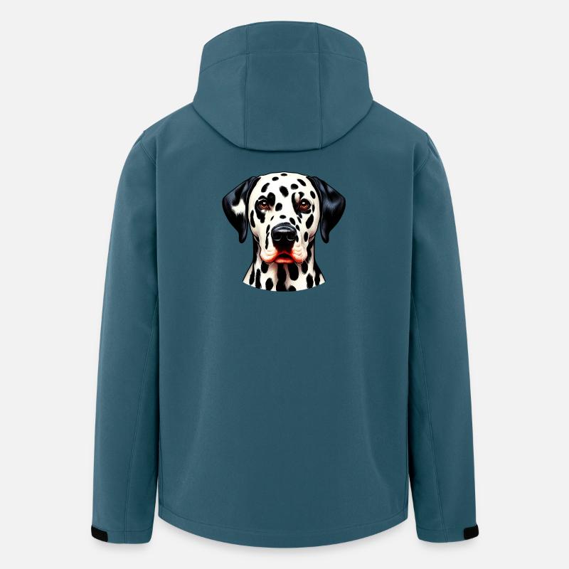 Dalmatiner Hund - Recycelte Männer Softshell-Jacke von Stanley/Stella - Dunkles Petrol