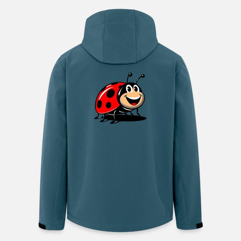 Marienkäfer - Recycelte Männer Softshell-Jacke von Stanley/Stella - Dunkles Petrol
