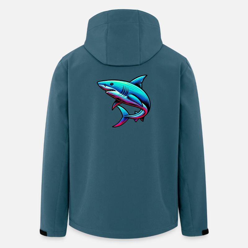 Hai - Recycelte Männer Softshell-Jacke von Stanley/Stella - Dunkles Petrol