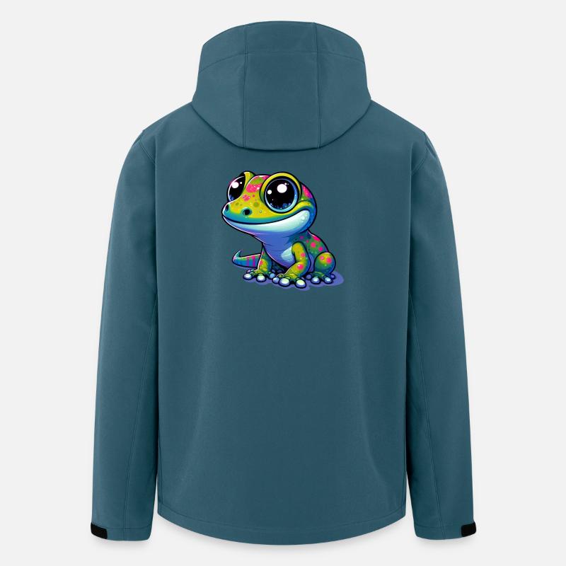 Gecko - Recycelte Männer Softshell-Jacke von Stanley/Stella - Dunkles Petrol