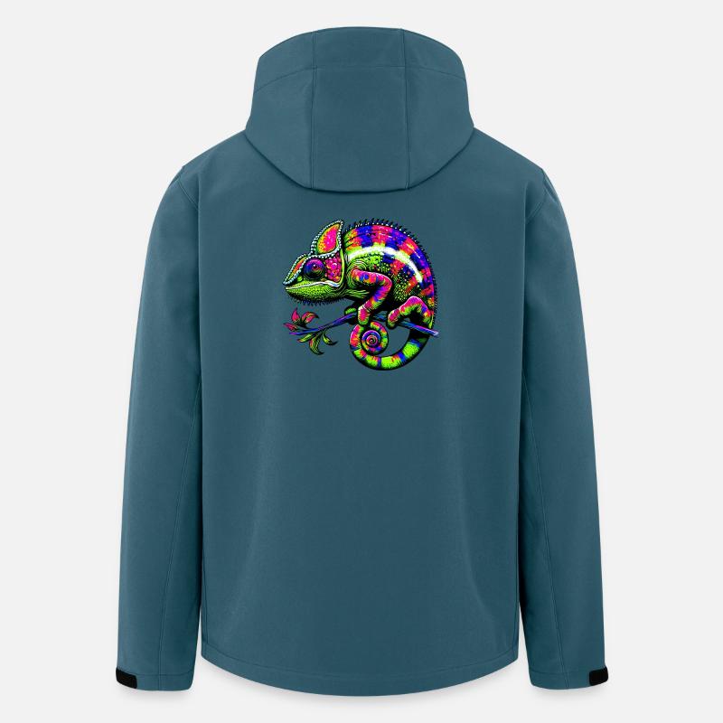Chamäleon - Recycelte Männer Softshell-Jacke von Stanley/Stella - Dunkles Petrol