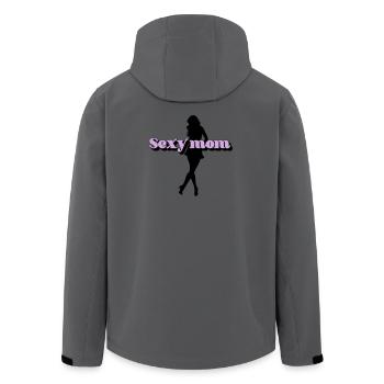 Sexy Mama - Recycelte Männer Softshell-Jacke von Stanley/Stella - Dunkles Petrol - Hinten - AI Model Male 185 light (185cm)