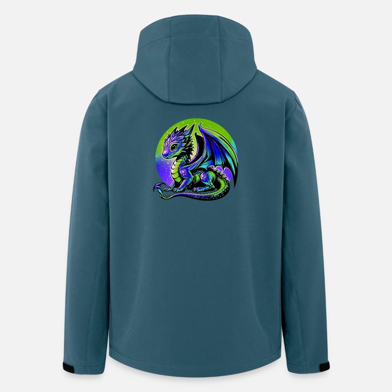 Dragon - Veste softshell homme en polyester recyclé Stanley/Stella - bleu pétrole foncé