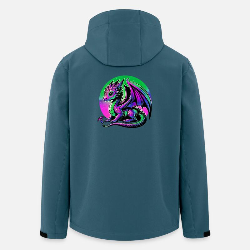 Dragon - Veste softshell homme en polyester recyclé Stanley/Stella - bleu pétrole foncé