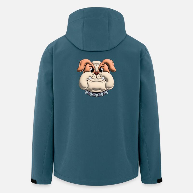 hund bulldogge 3d - Recycelte Männer Softshell-Jacke von Stanley/Stella - Dunkles Petrol