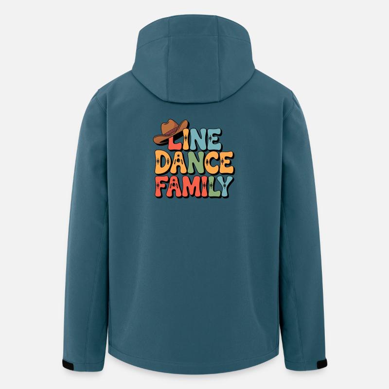 Lone Dance Family Retro Design - Recycelte Männer Softshell-Jacke von Stanley/Stella - Dunkles Petrol