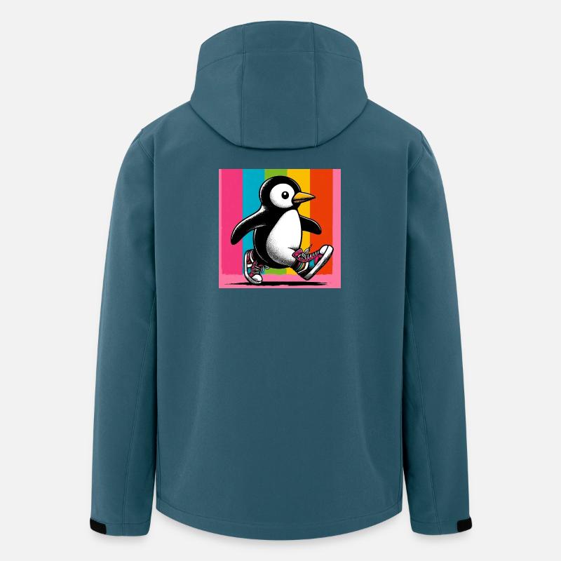 Pinguin - Recycelte Männer Softshell-Jacke von Stanley/Stella - Dunkles Petrol