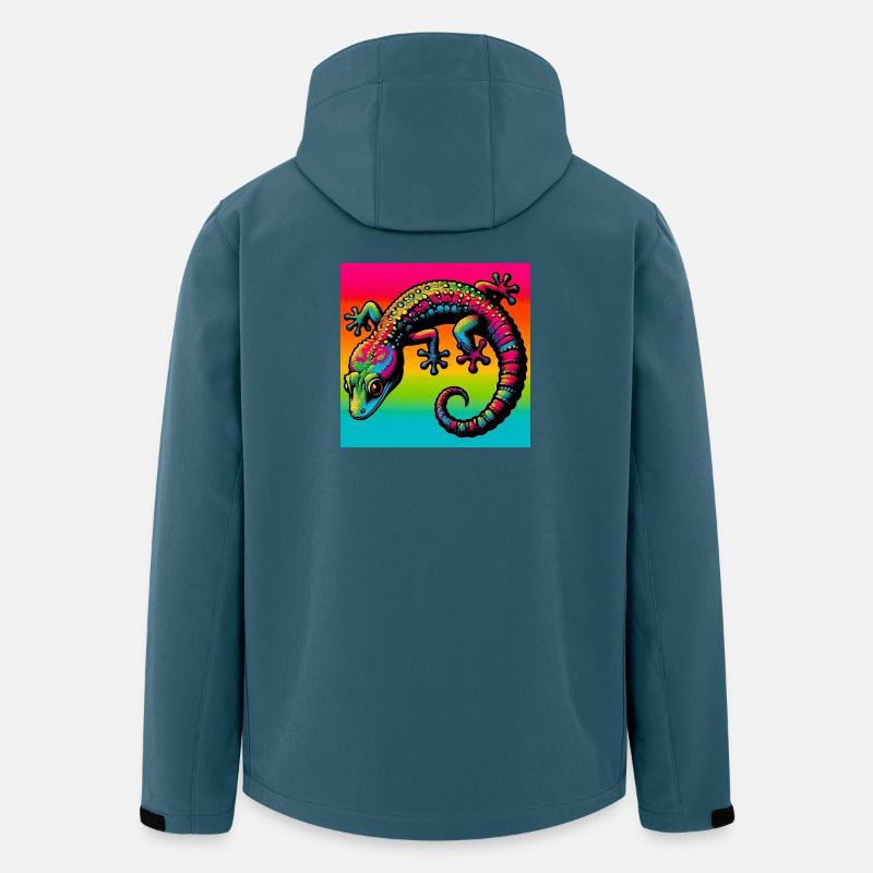 Gecko - Recycelte Männer Softshell-Jacke von Stanley/Stella - Dunkles Petrol