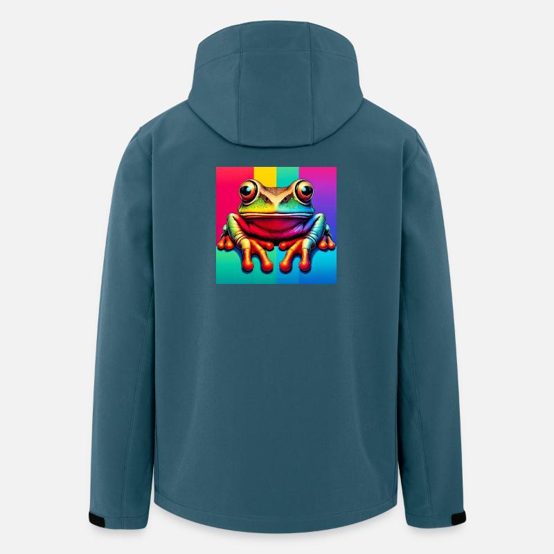 Frosch - Recycelte Männer Softshell-Jacke von Stanley/Stella - Dunkles Petrol