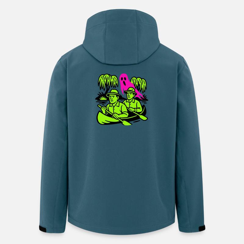 Spuk im Urwald - Recycelte Männer Softshell-Jacke von Stanley/Stella - Dunkles Petrol