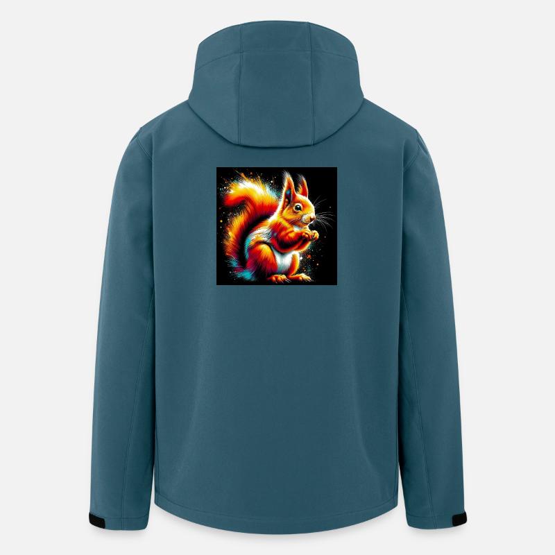 Eichhörnchen - Recycelte Männer Softshell-Jacke von Stanley/Stella - Dunkles Petrol