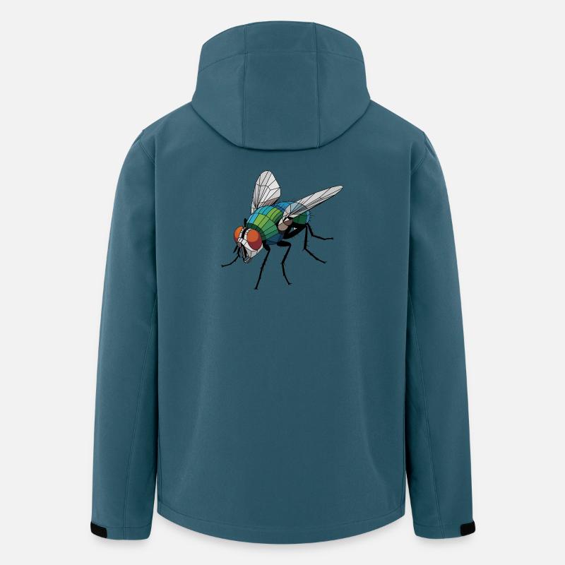 Fly - Cooles Low-Poly-Logo - Recycelte Männer Softshell-Jacke von Stanley/Stella - Dunkles Petrol