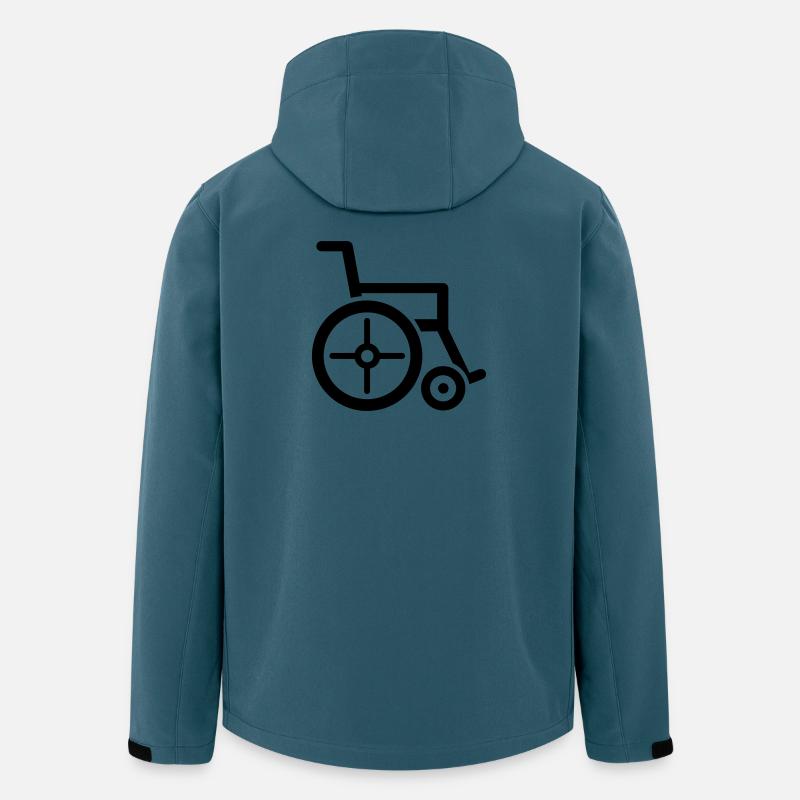 Rollstuhl - Recycelte Männer Softshell-Jacke von Stanley/Stella - Dunkles Petrol