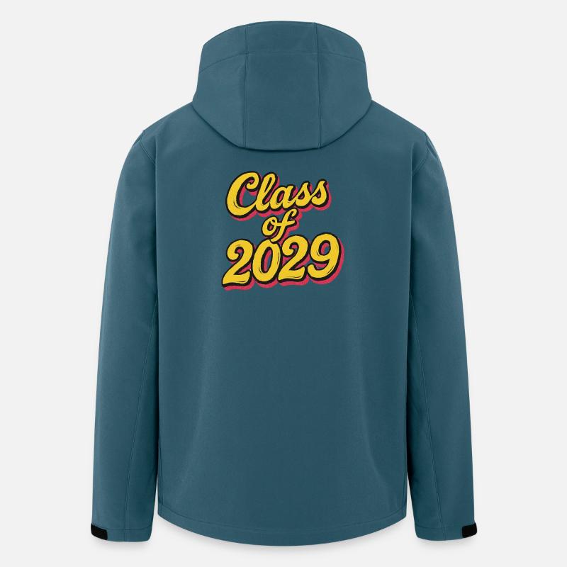 Class of 2029 Retro Script - Men’s Recycled Softshell Jacket by Stanley/Stella - stargazer