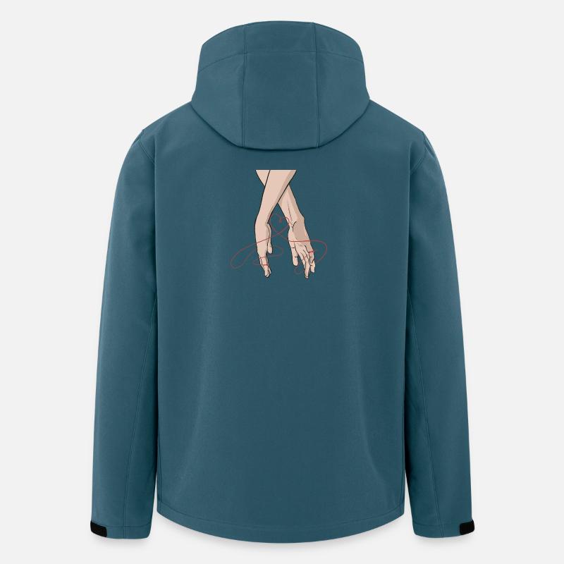 hand_in_hand - Recycelte Männer Softshell-Jacke von Stanley/Stella - Dunkles Petrol