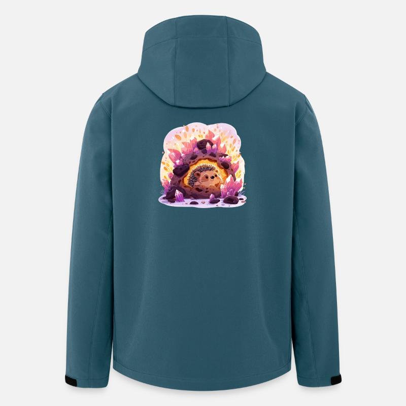 Kristallhöhlen-Igel - Recycelte Männer Softshell-Jacke von Stanley/Stella - Dunkles Petrol
