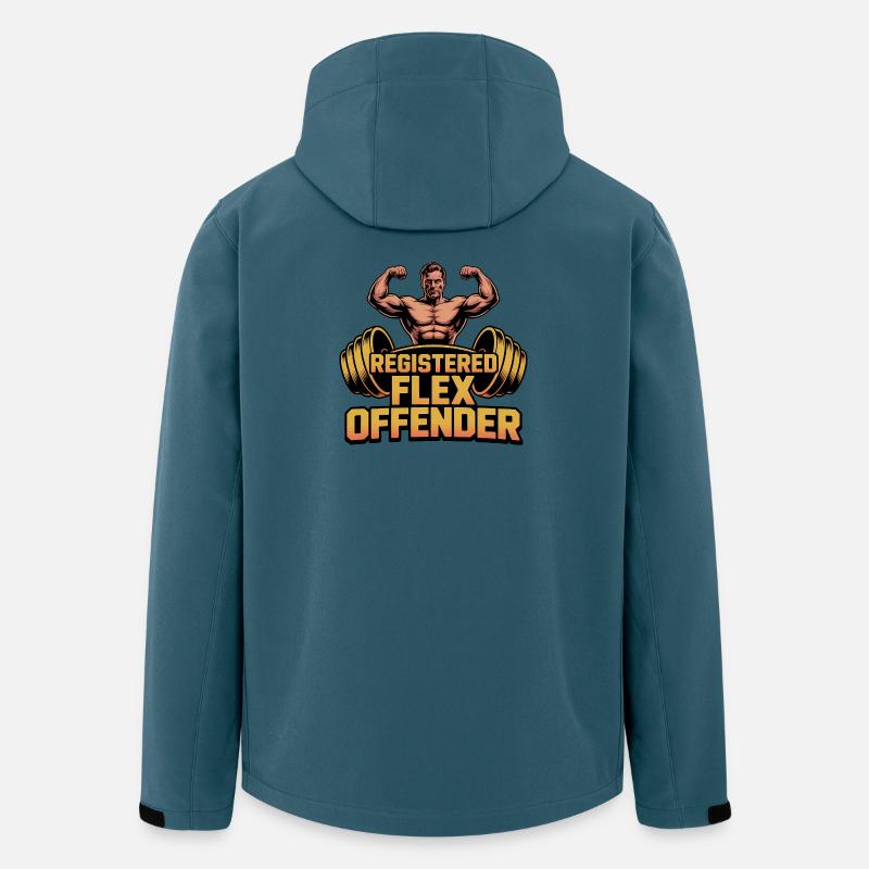 Registered Flex Offender - Funny Gym Tshirt - Recycelte Männer Softshell-Jacke von Stanley/Stella - Dunkles Petrol