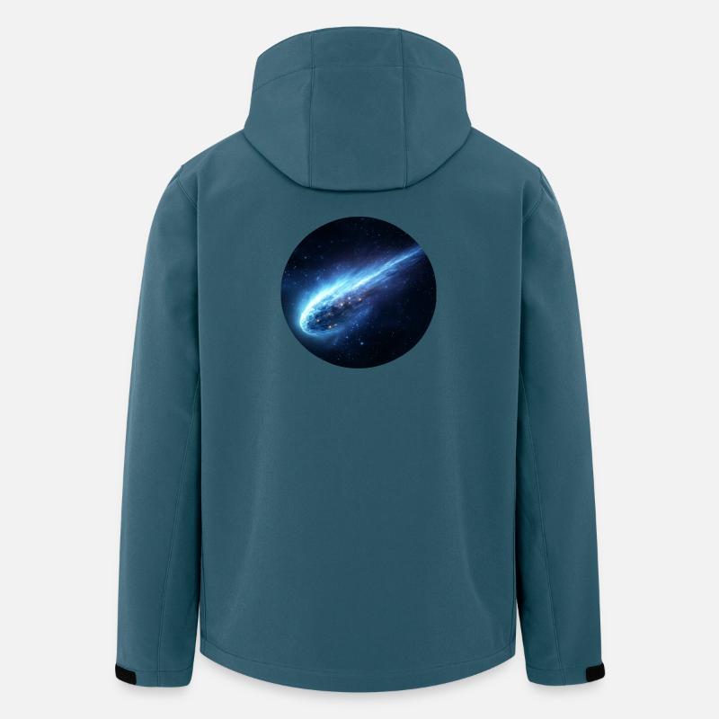 Astronomy Space Comet Streaking Tail - Men’s Recycled Softshell Jacket by Stanley/Stella - stargazer