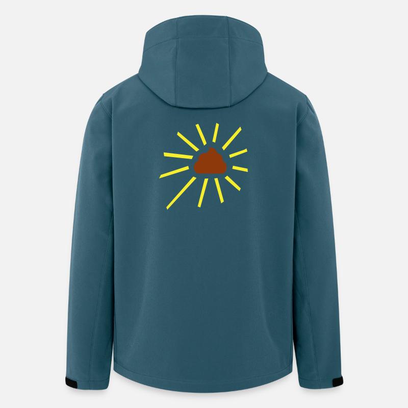 On dirait que du caca - Veste softshell homme en polyester recyclé Stanley/Stella - bleu pétrole foncé