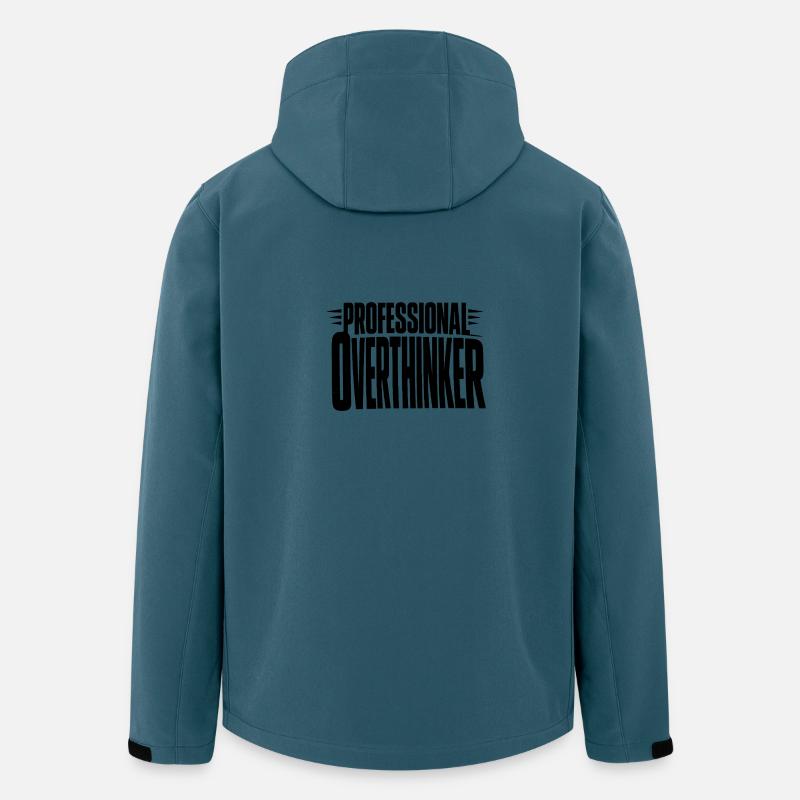 professional Overthinker Bold - Recycelte Männer Softshell-Jacke von Stanley/Stella - Dunkles Petrol