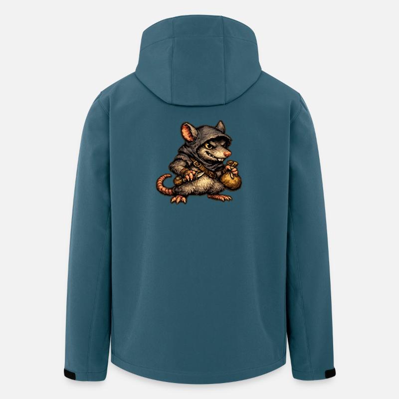 diebische Ratte - Recycelte Männer Softshell-Jacke von Stanley/Stella - Dunkles Petrol