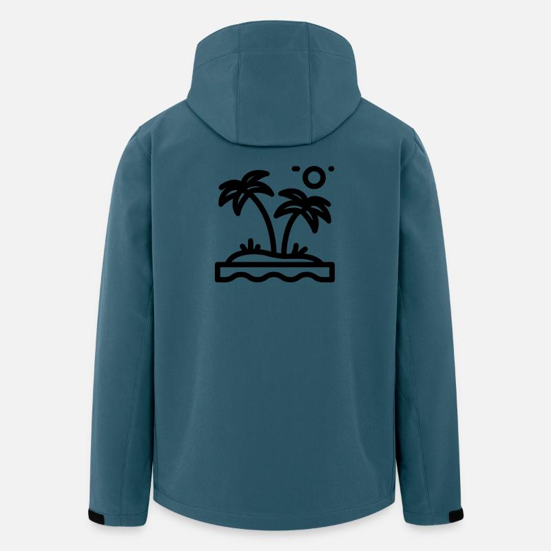 Strand - Recycelte Männer Softshell-Jacke von Stanley/Stella - Dunkles Petrol