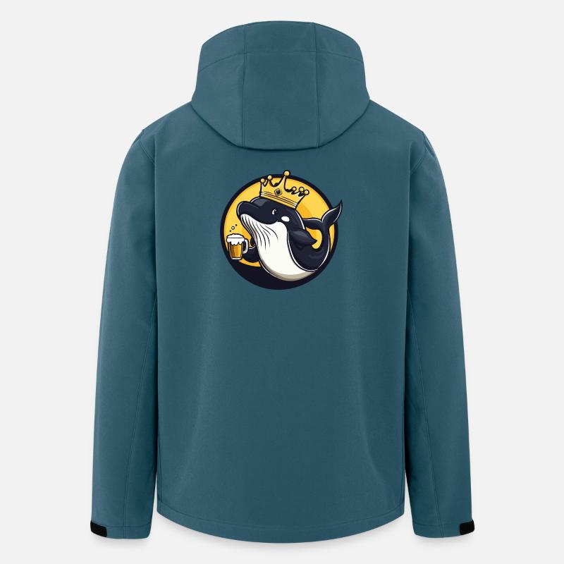 Wal Bier Lustig - Recycelte Männer Softshell-Jacke von Stanley/Stella - Dunkles Petrol