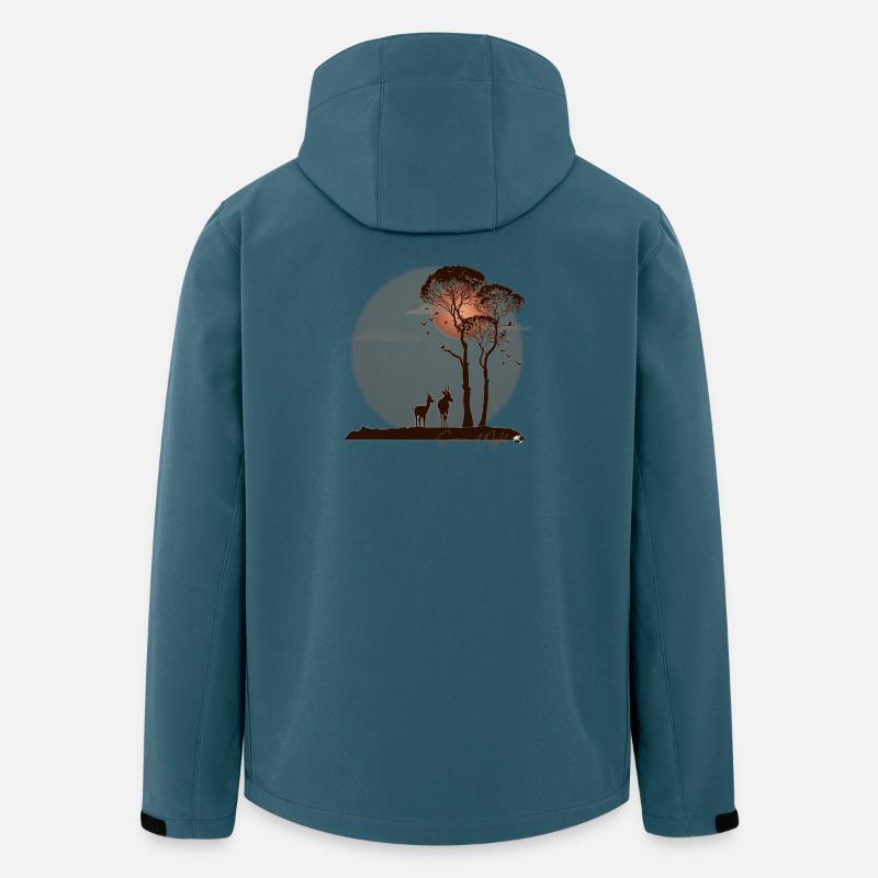 African savannah at night - Men’s Recycled Softshell Jacket by Stanley/Stella - stargazer