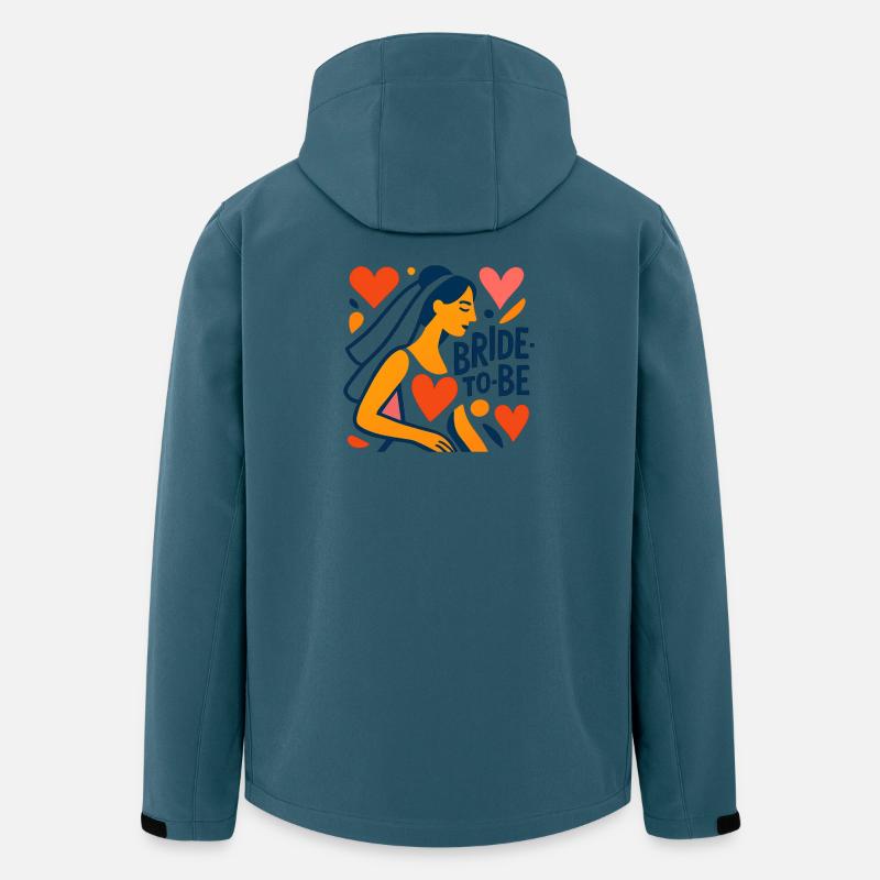 Future mariée - Veste softshell homme en polyester recyclé Stanley/Stella - bleu pétrole foncé