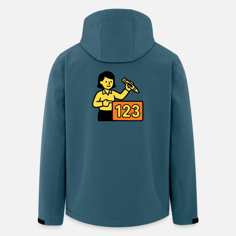 Teacher Math 123 School - Men’s Recycled Softshell Jacket by Stanley/Stella - stargazer