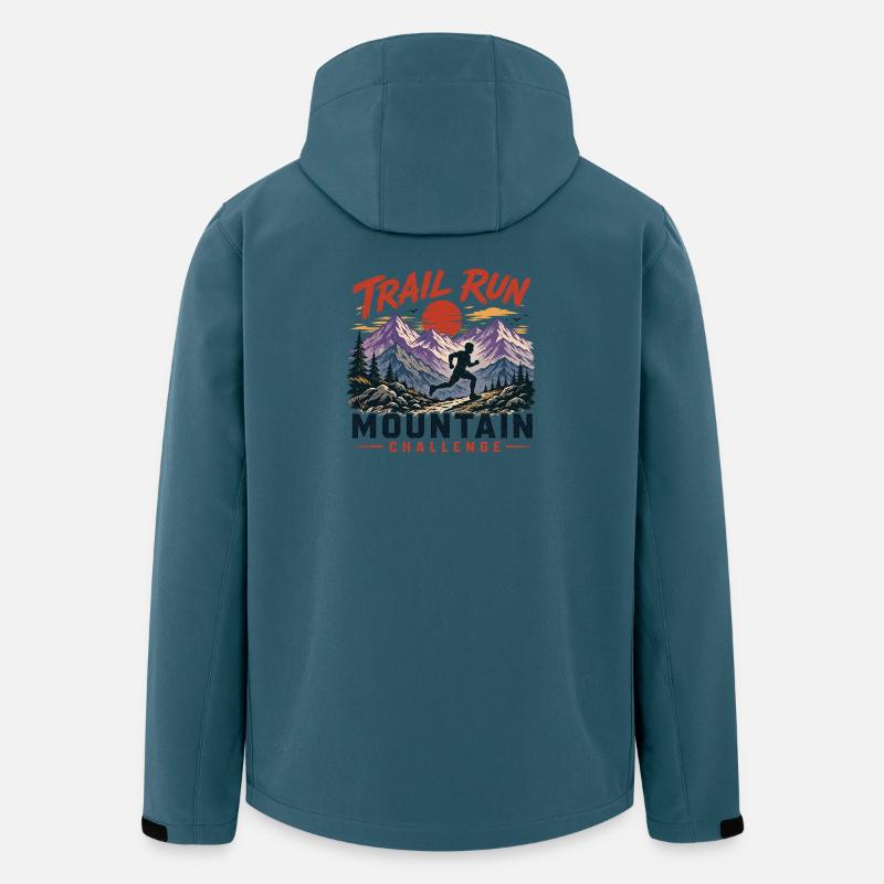 Trail Run - Mountain Challenge - Men’s Recycled Softshell Jacket by Stanley/Stella - stargazer