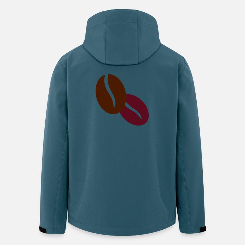 Kaffee - Recycelte Männer Softshell-Jacke von Stanley/Stella - Dunkles Petrol