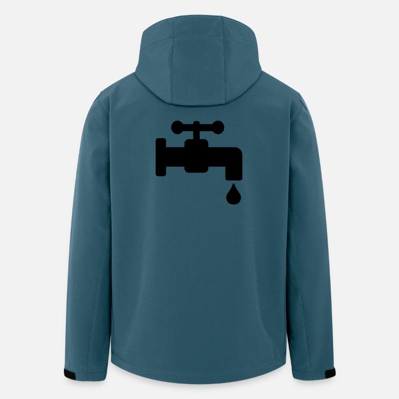 Wasserhahn undicht - Recycelte Männer Softshell-Jacke von Stanley/Stella - Dunkles Petrol
