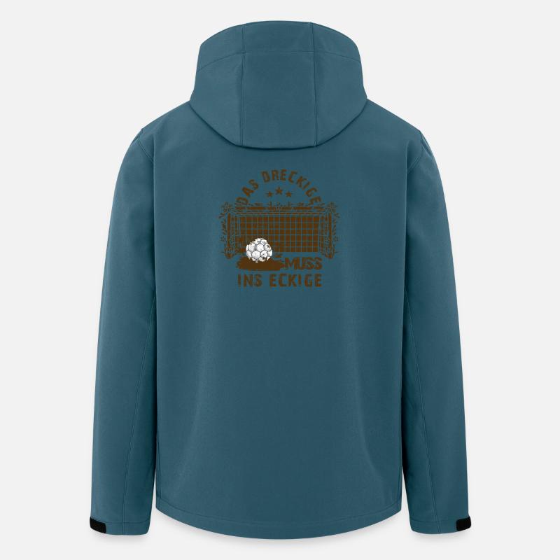 Schlamm Fußball - Recycelte Männer Softshell-Jacke von Stanley/Stella - Dunkles Petrol