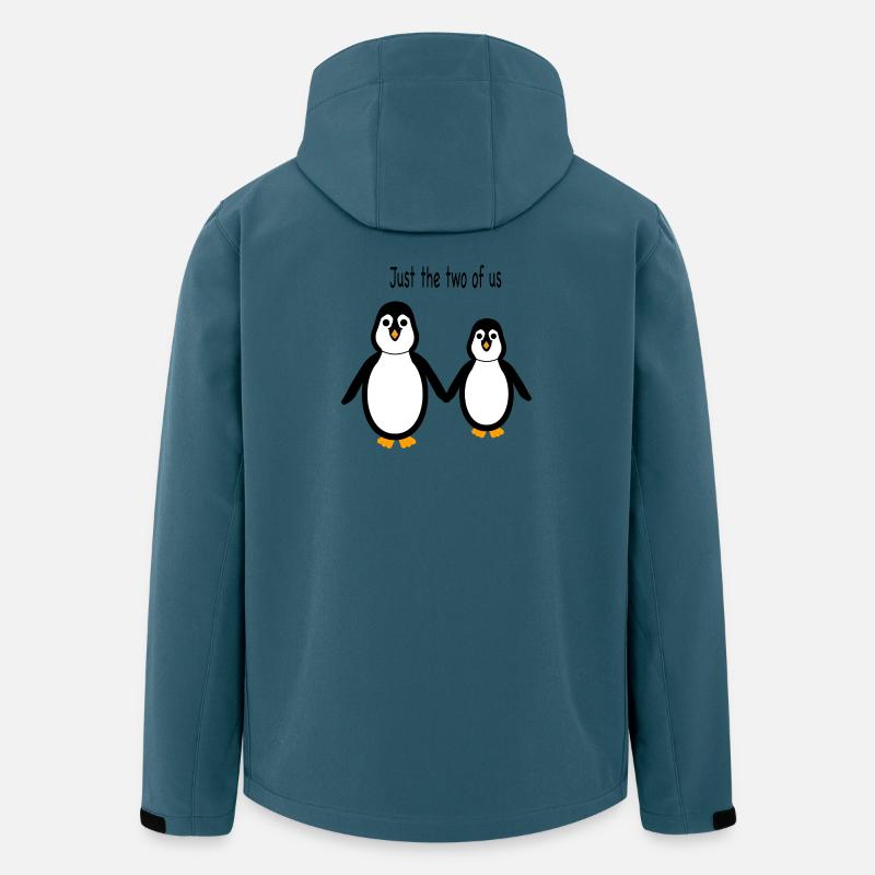 Pinguin - Zwei von uns - Recycelte Männer Softshell-Jacke von Stanley/Stella - Dunkles Petrol
