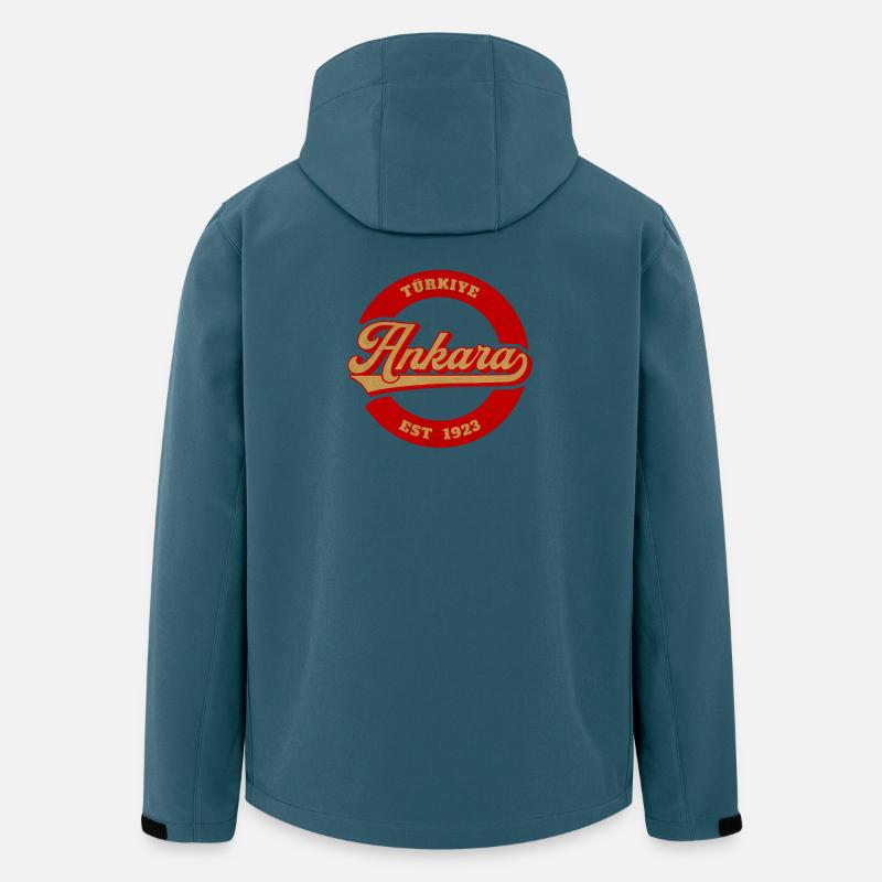 Ankara Vintage Logo Est 1923 - Recycelte Männer Softshell-Jacke von Stanley/Stella - Dunkles Petrol