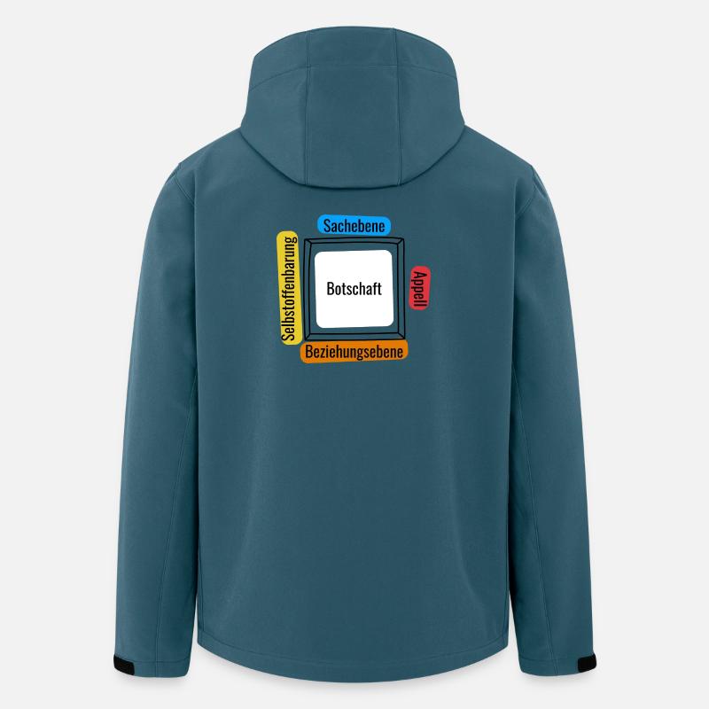 Vier Ohren Modell - Recycelte Männer Softshell-Jacke von Stanley/Stella - Dunkles Petrol