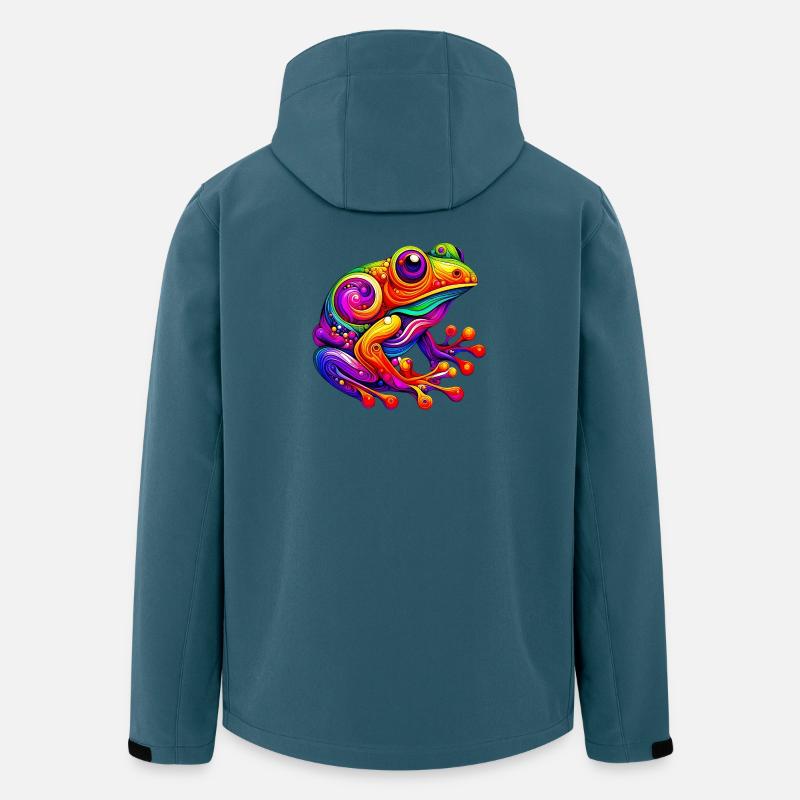 Frosch - Recycelte Männer Softshell-Jacke von Stanley/Stella - Dunkles Petrol