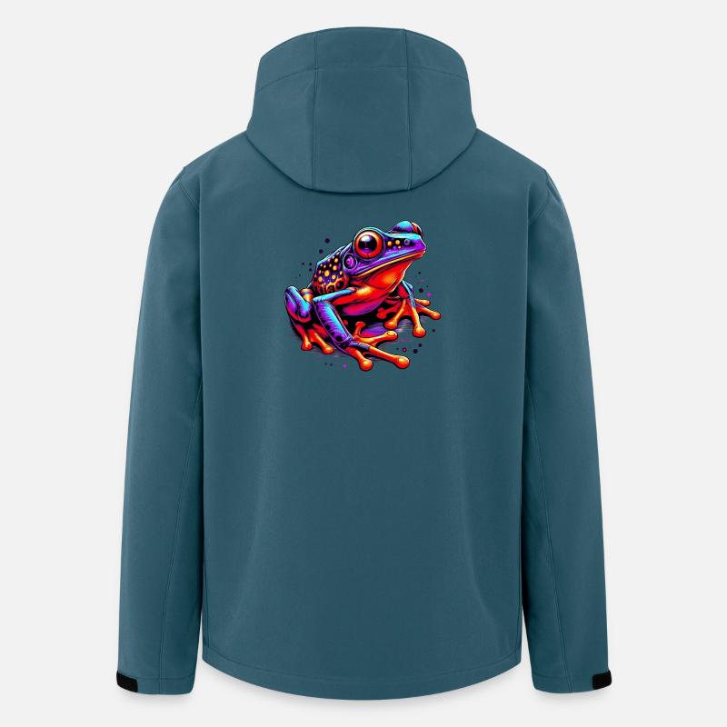 Frosch - Recycelte Männer Softshell-Jacke von Stanley/Stella - Dunkles Petrol