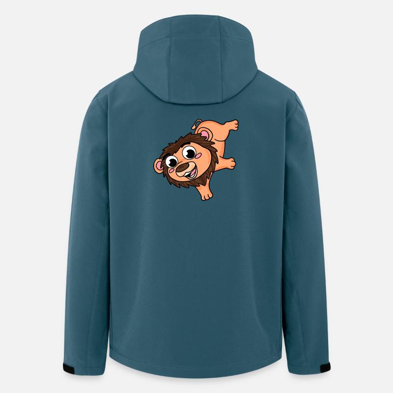 Kleiner Löwe - Recycelte Männer Softshell-Jacke von Stanley/Stella - Dunkles Petrol