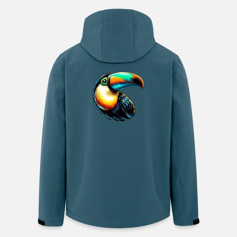 Toucan - Veste softshell homme en polyester recyclé Stanley/Stella - bleu pétrole foncé