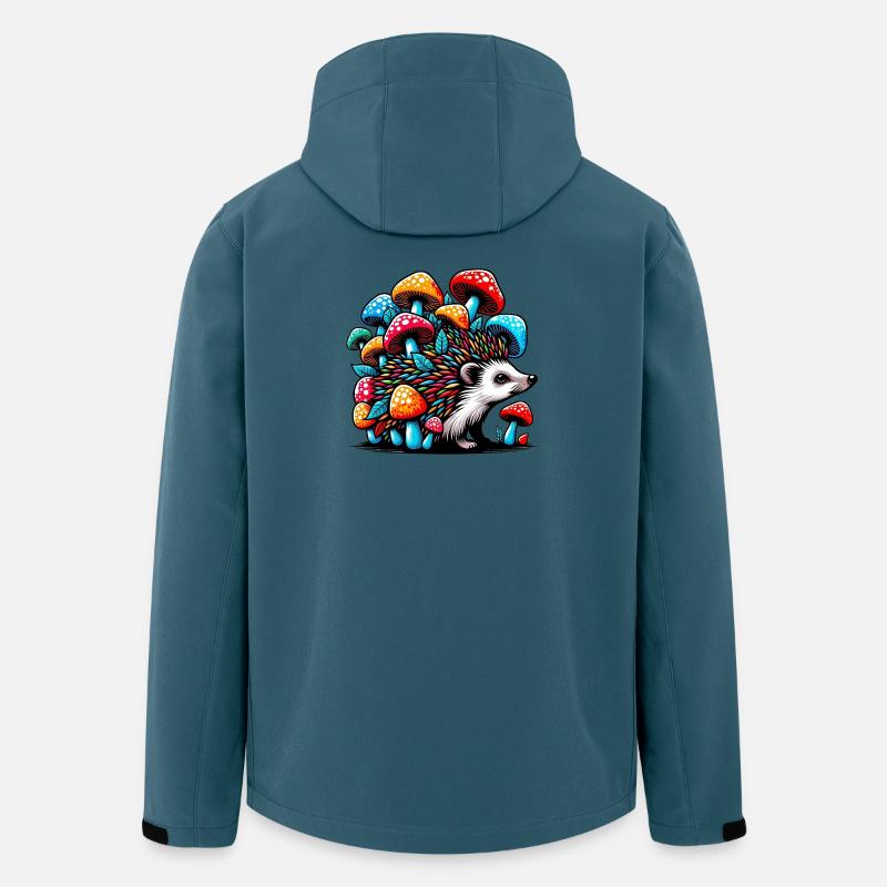 Champignons Riccio con Fungo Funghi - Veste softshell homme en polyester recyclé Stanley/Stella - bleu pétrole foncé