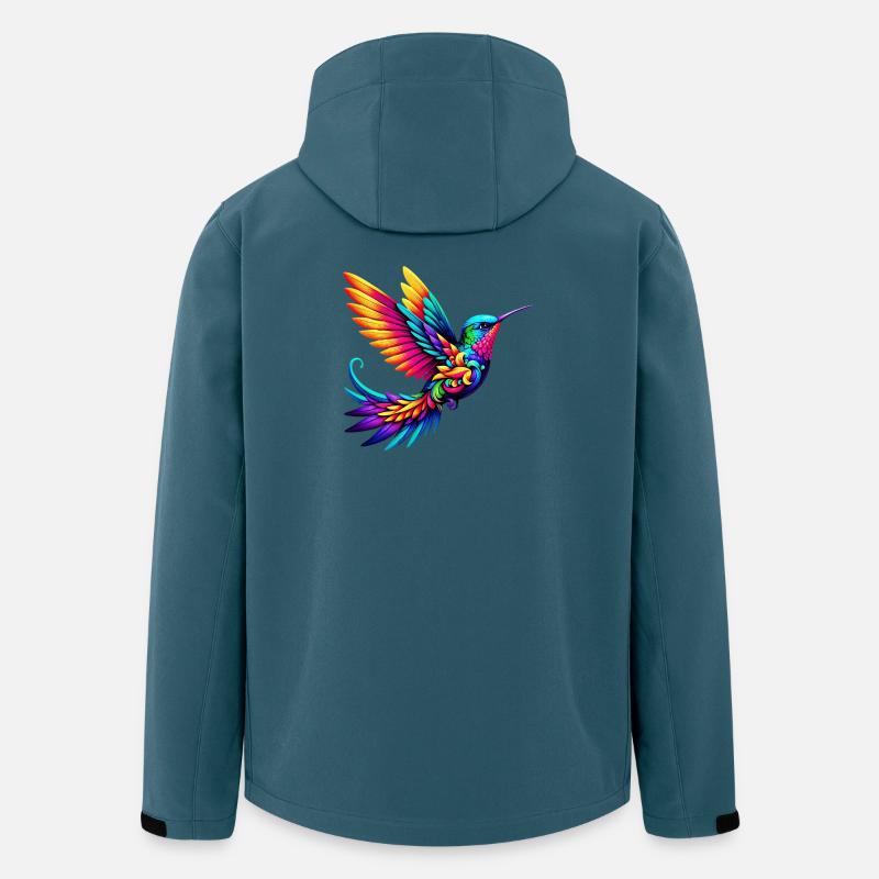 Kolibri - Recycelte Männer Softshell-Jacke von Stanley/Stella - Dunkles Petrol