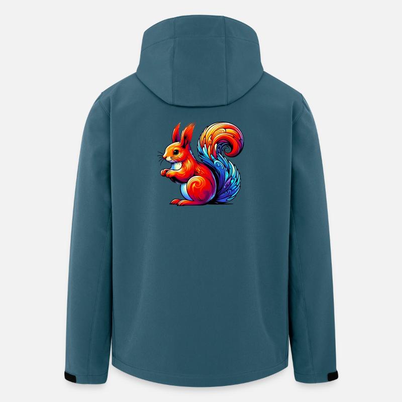 Eichhörnchen - Recycelte Männer Softshell-Jacke von Stanley/Stella - Dunkles Petrol
