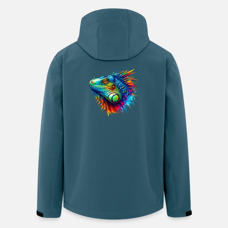 Leguan - Stanley/Stella herre softshelljakke i genanvendt polyester - mørk petrol