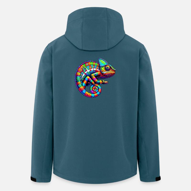 Chamäleon - Recycelte Männer Softshell-Jacke von Stanley/Stella - Dunkles Petrol