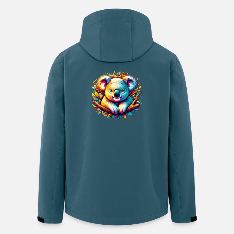 Koala - Veste softshell homme en polyester recyclé Stanley/Stella - bleu pétrole foncé